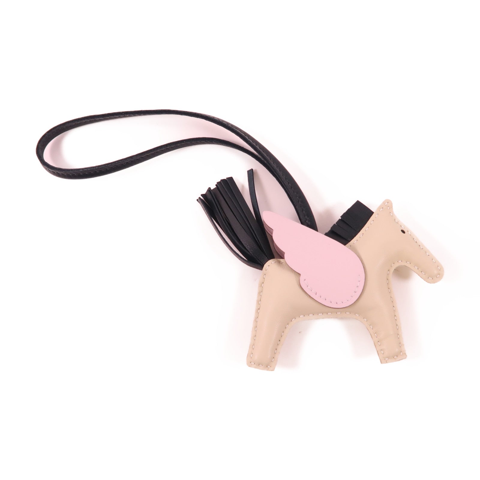 HERMES Swift皮革Rodeo Pegase PM掛飾Nata