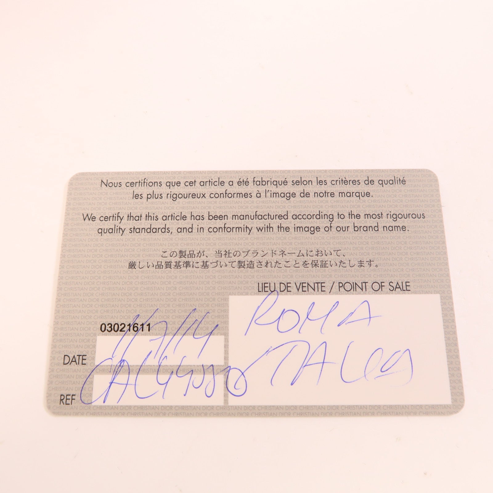 Christian Dior CD GHW Lady Dior 2 Way Shoulder Bag Lambskin Leather Pink