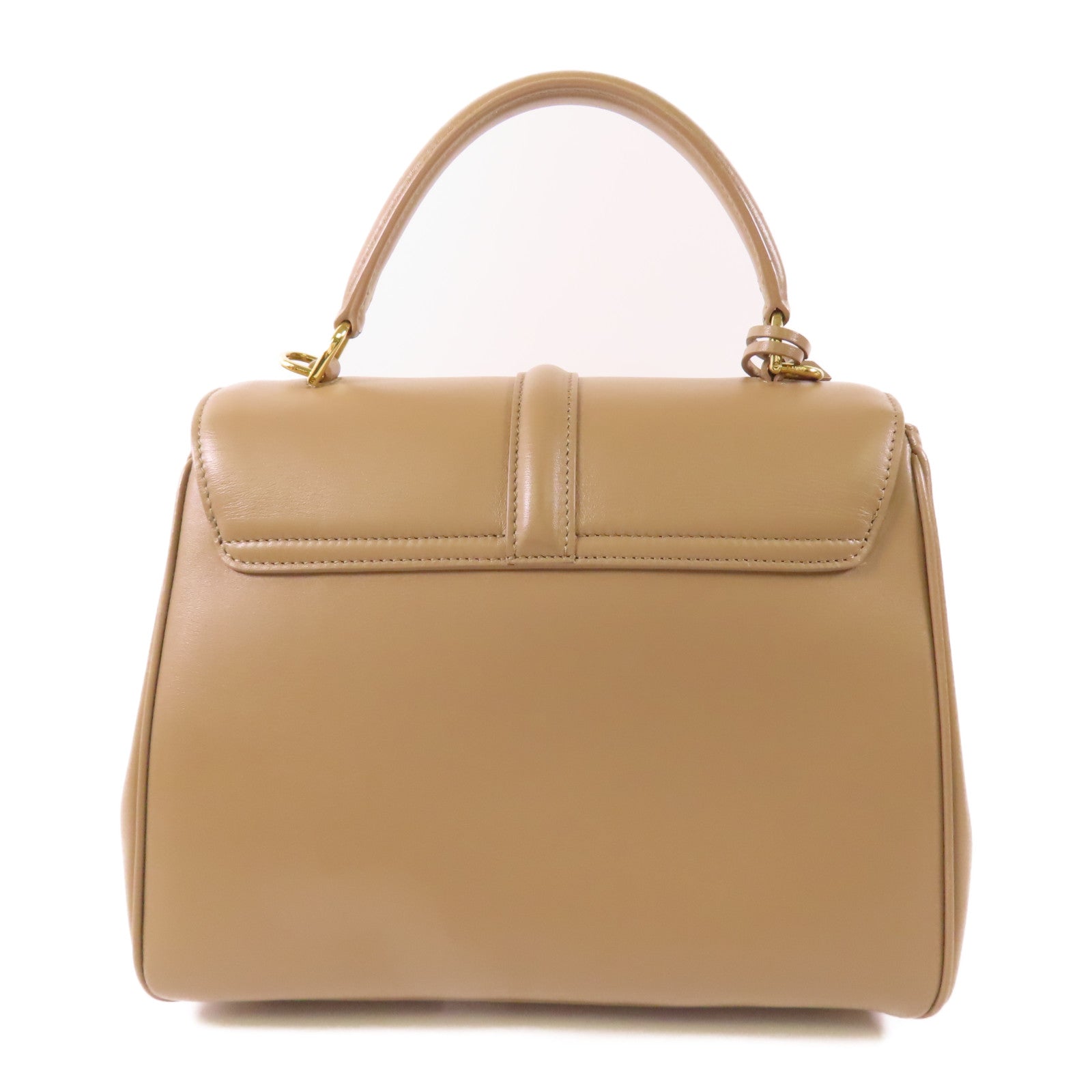 CELINE 牛皮皮革Celine 16金扣手挽肩背兩用袋