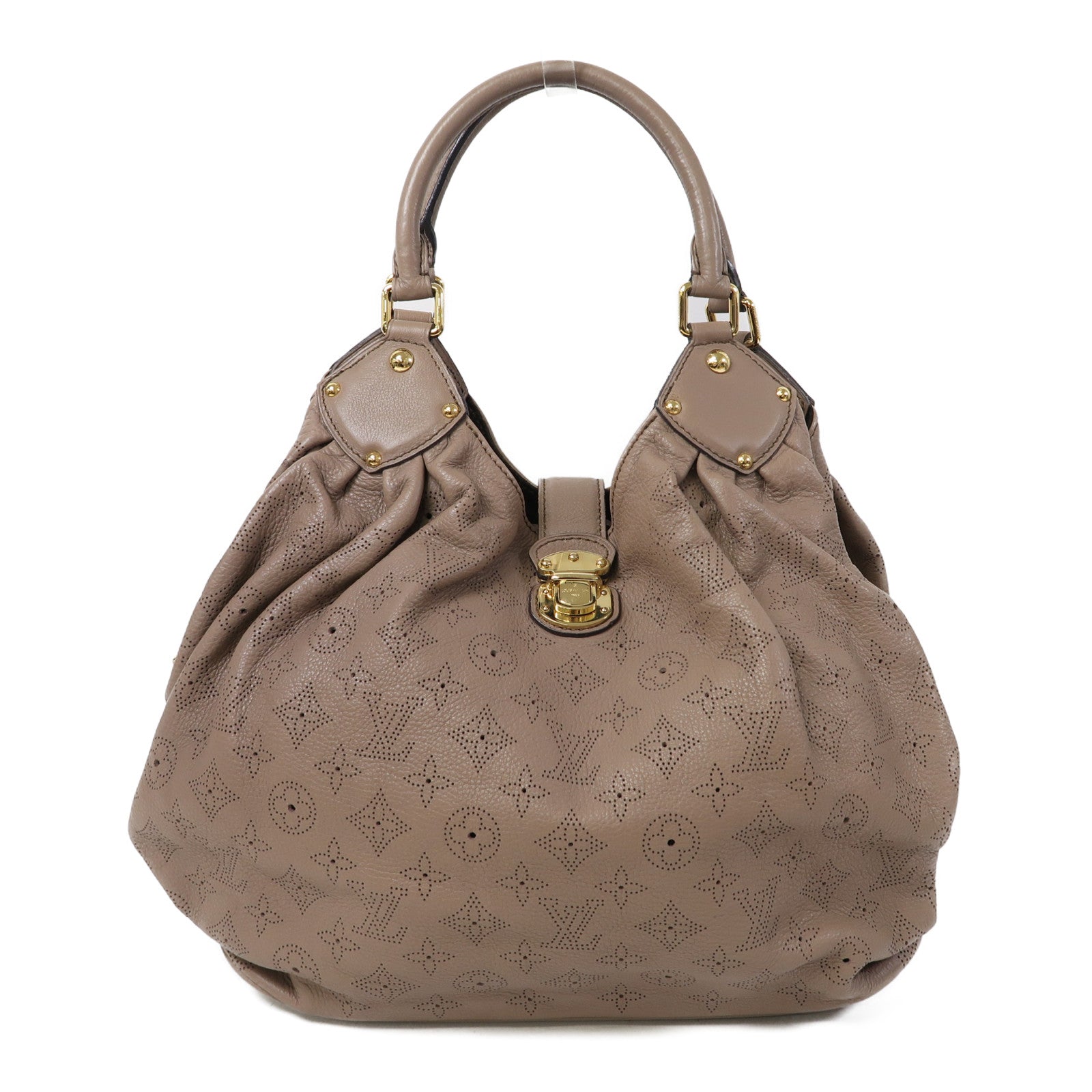 LOUIS VUITTON 【激減優惠】Mahina Shoulder Bag金扣肩背袋裸色