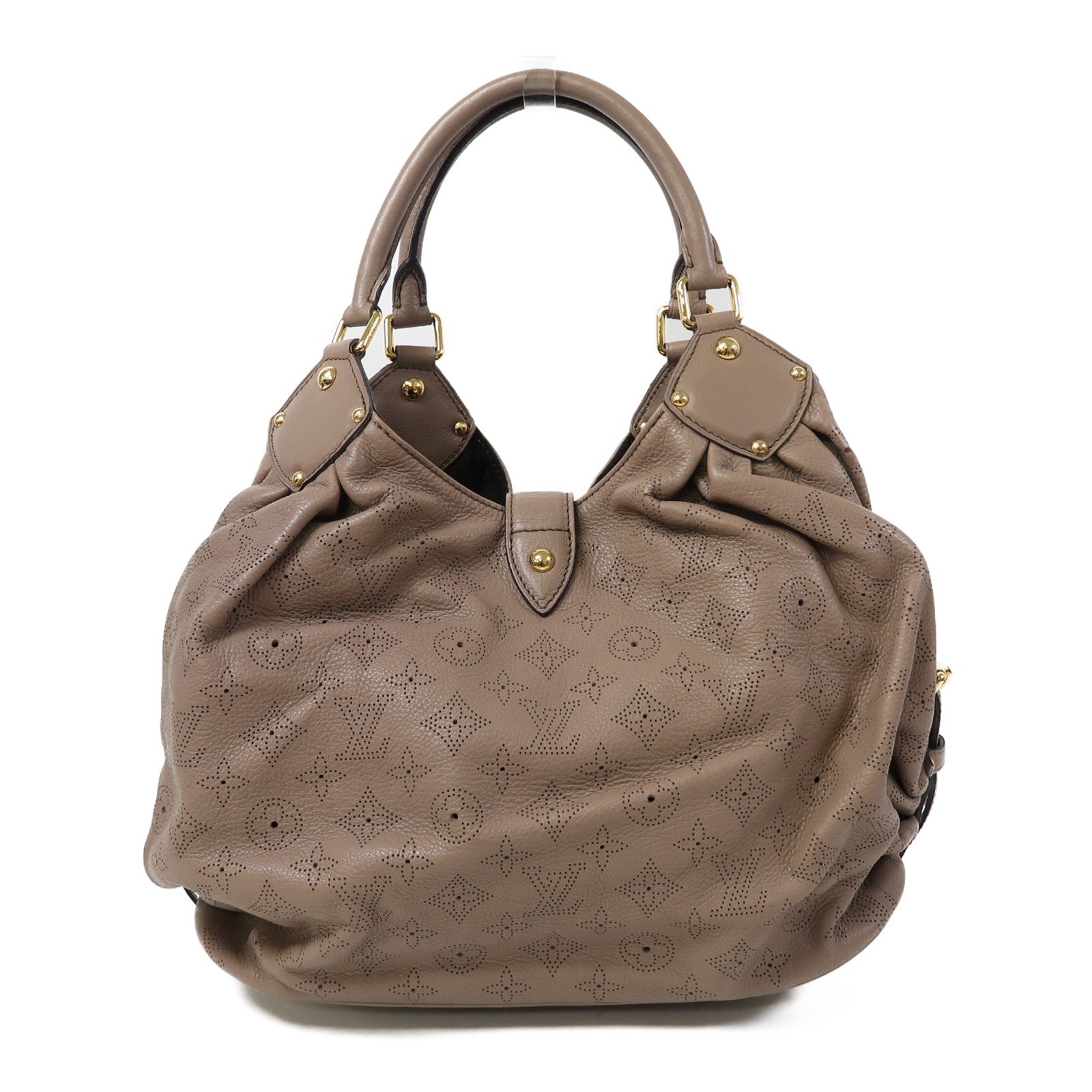 LOUIS VUITTON 【激減優惠】Mahina Shoulder Bag金扣肩背袋裸色