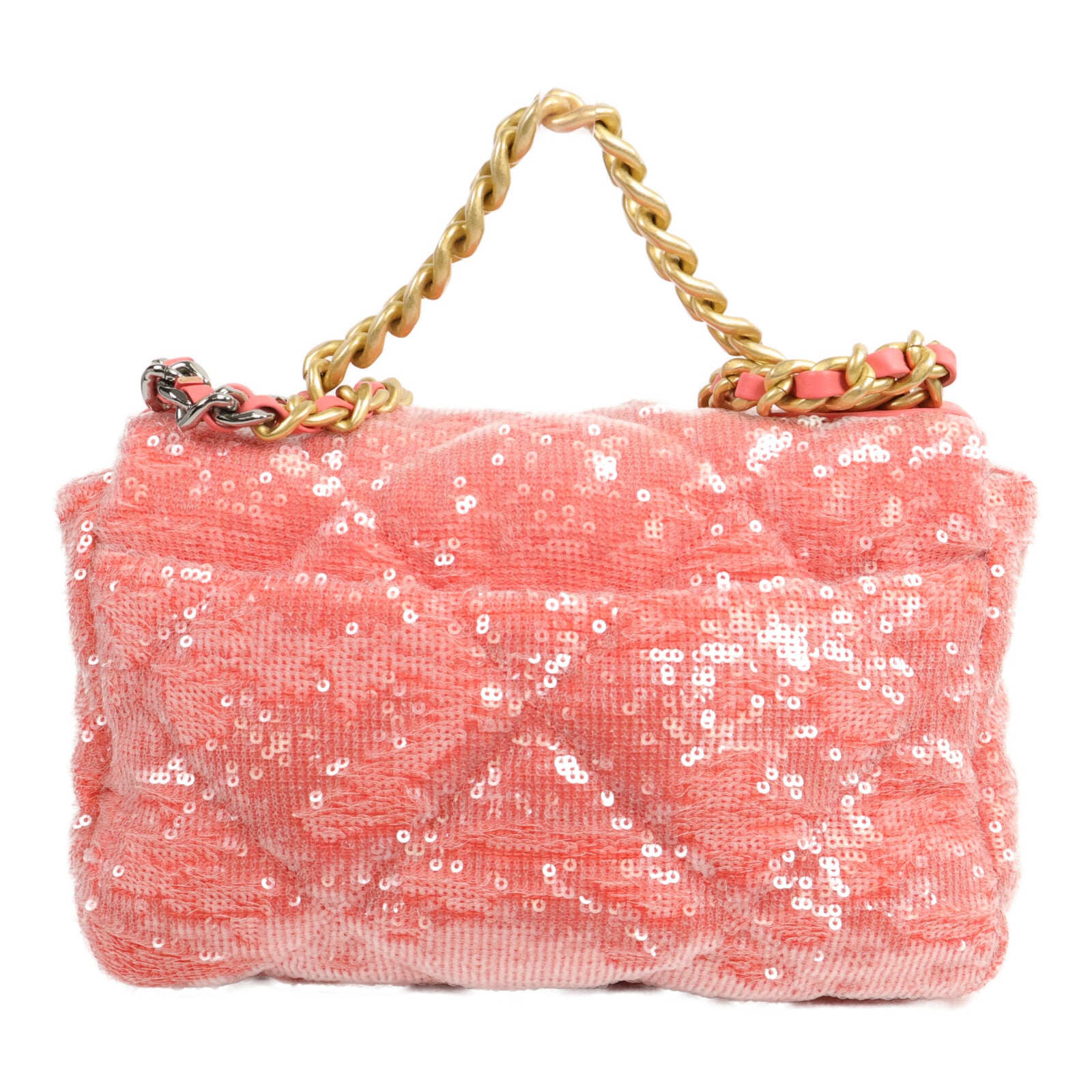 CHANEL 珠片Chanel 19 Sequin Flap Bag手挽肩背兩用袋