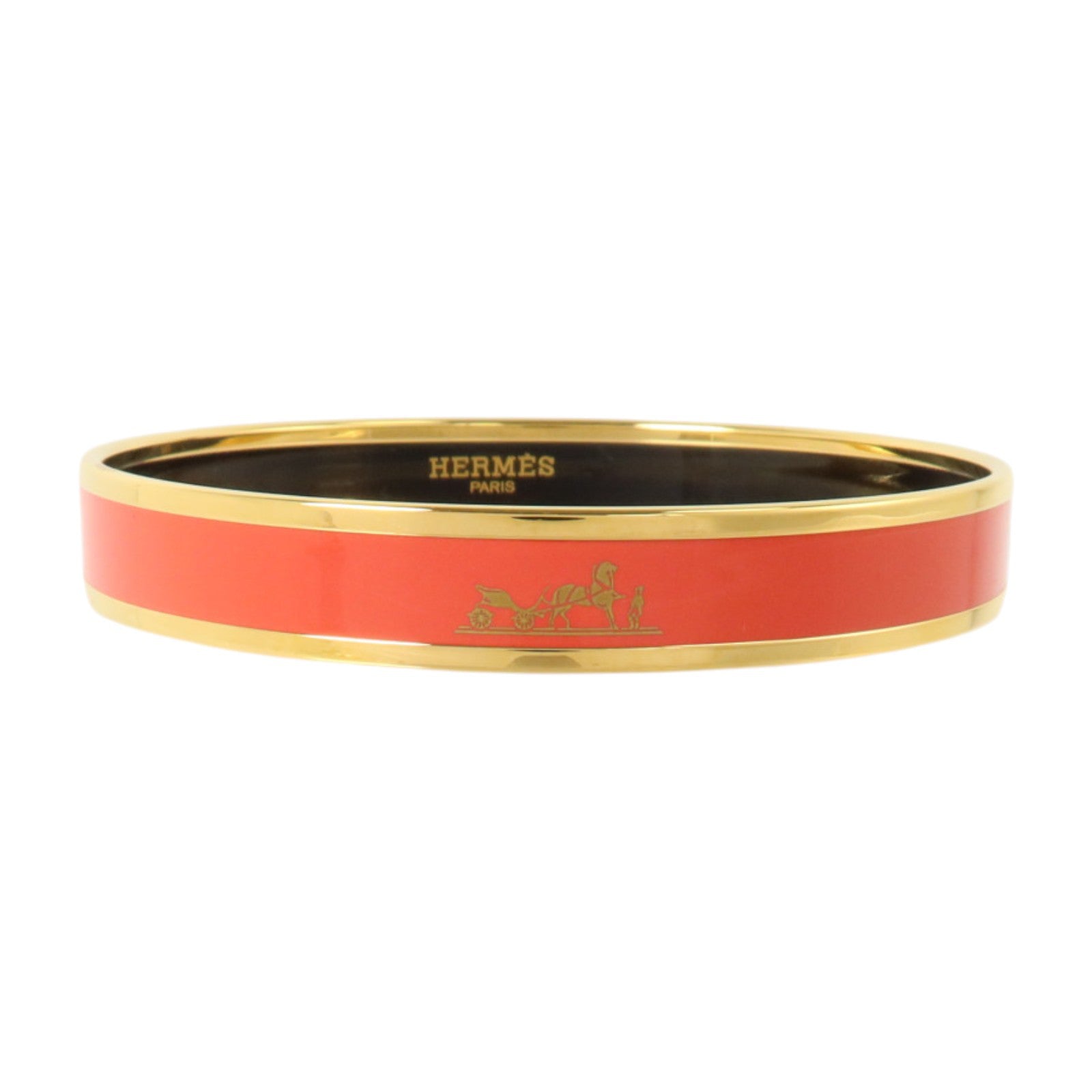 HERMES 金屬/琺瑯Caleche Bangle PM手鐲