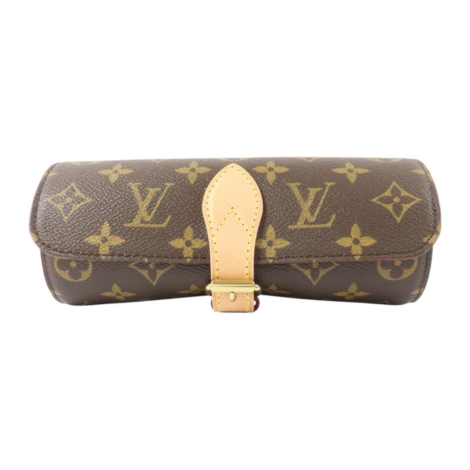LOUIS VUITTON Monogram Watch Case金扣手錶裝飾盒