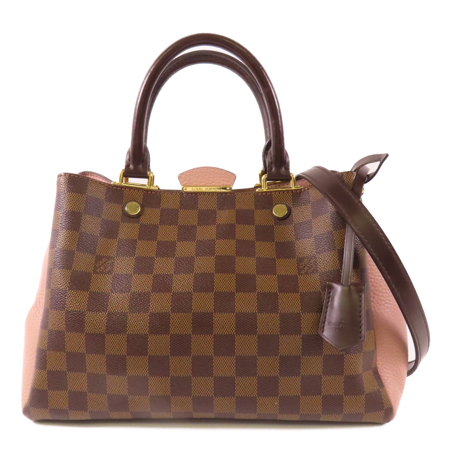 LOUIS VUITTON Damier Brittany金扣手挽肩背兩用袋