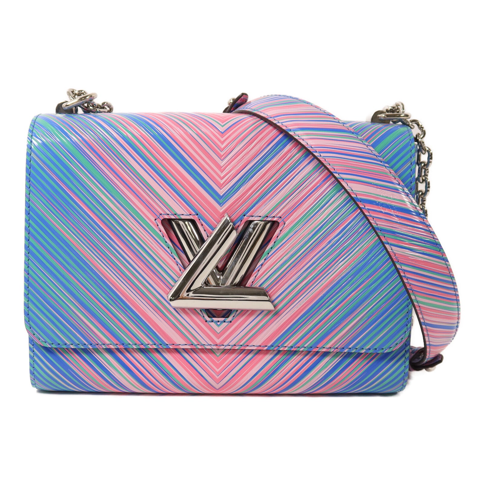LOUIS VUITTON Tropical Epi Twist MM銀扣鏈帶肩背袋