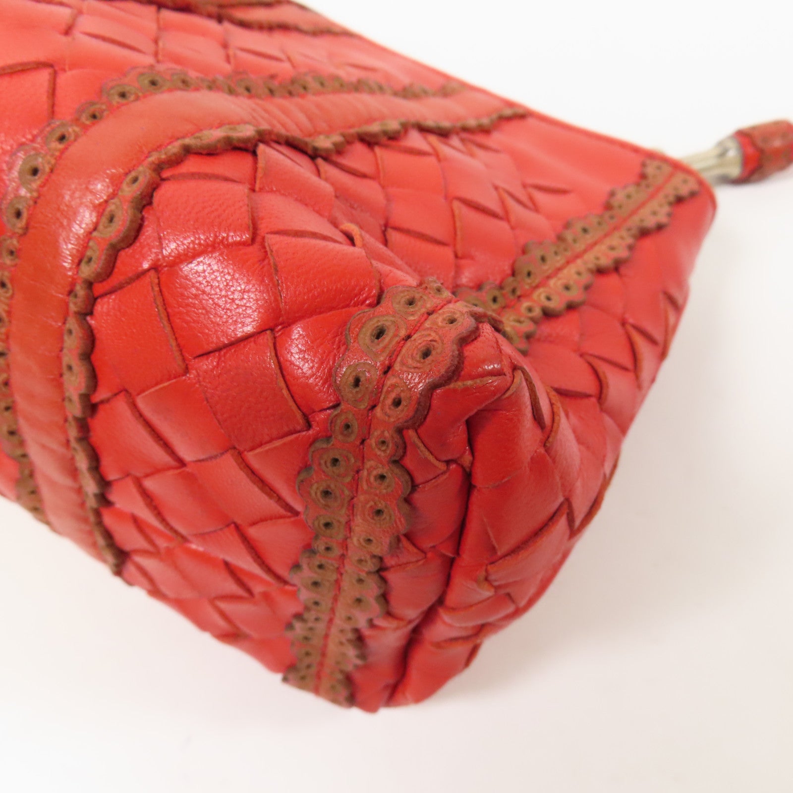 BOTTEGA VENETA 皮革Shoulder Bag銀扣肩背袋