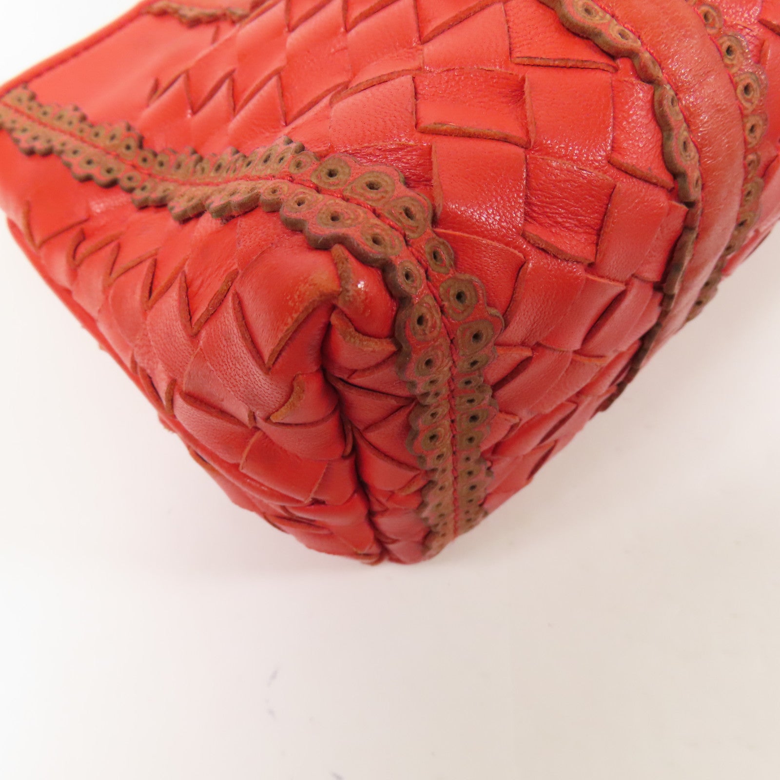 BOTTEGA VENETA 皮革Shoulder Bag銀扣肩背袋