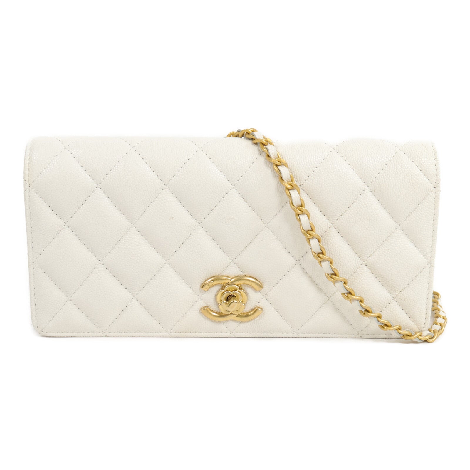 CHANEL 牛皮皮革Clutch With Chain手挽袋