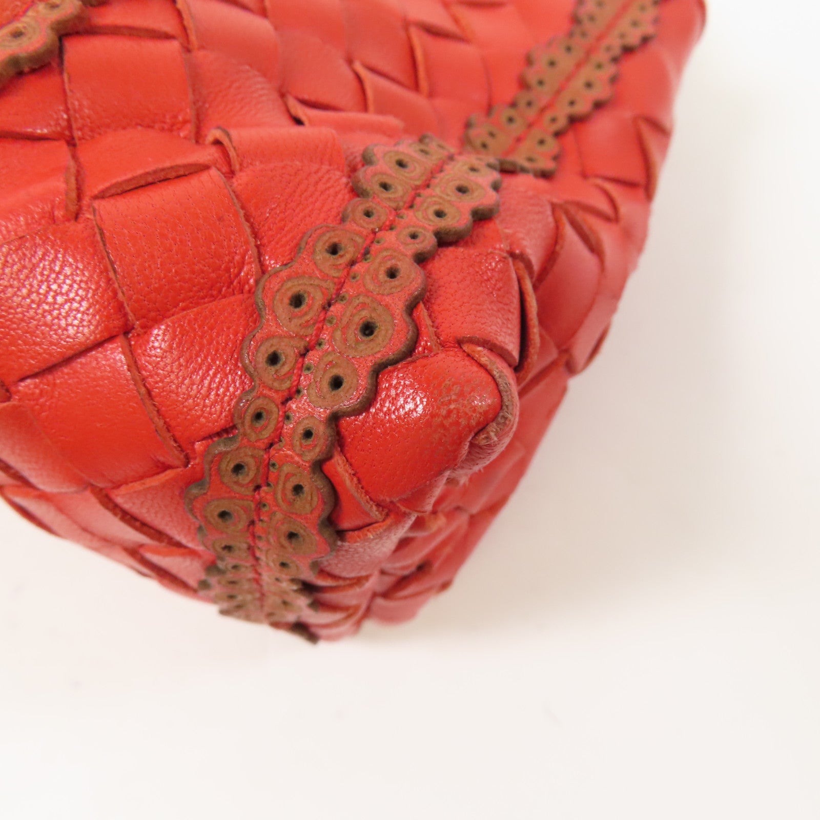 BOTTEGA VENETA 皮革Shoulder Bag銀扣肩背袋