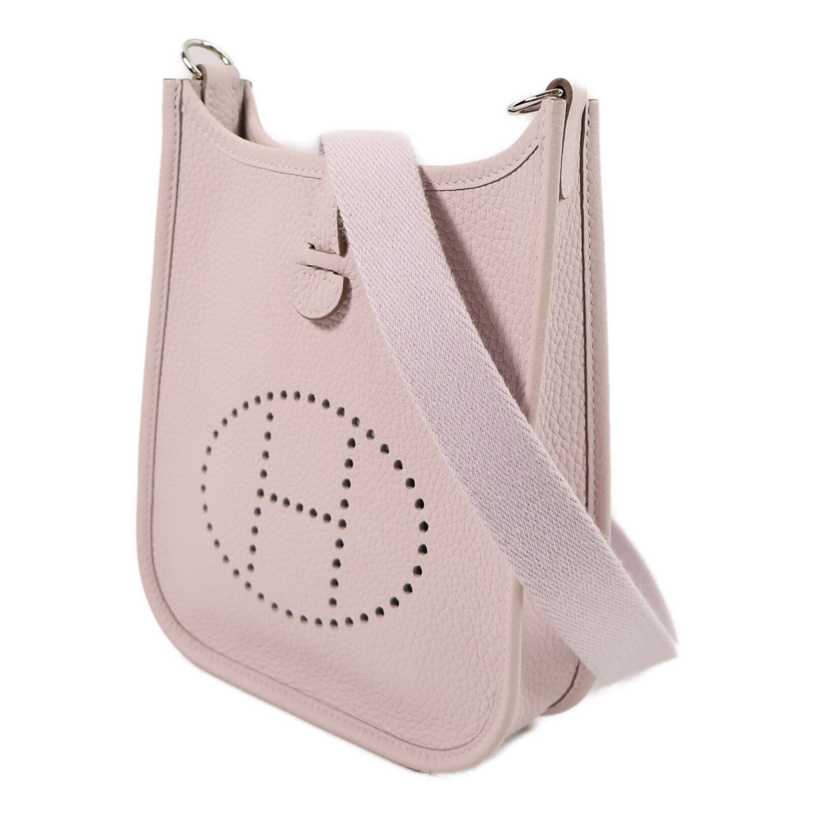 HERMES Clemence皮革Evelyne TPM肩背袋Rose Sakura