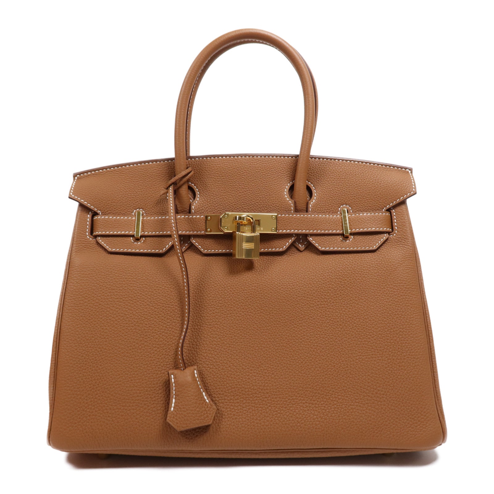 HERMES Togo皮革Birkin 30金扣手挽袋Gold