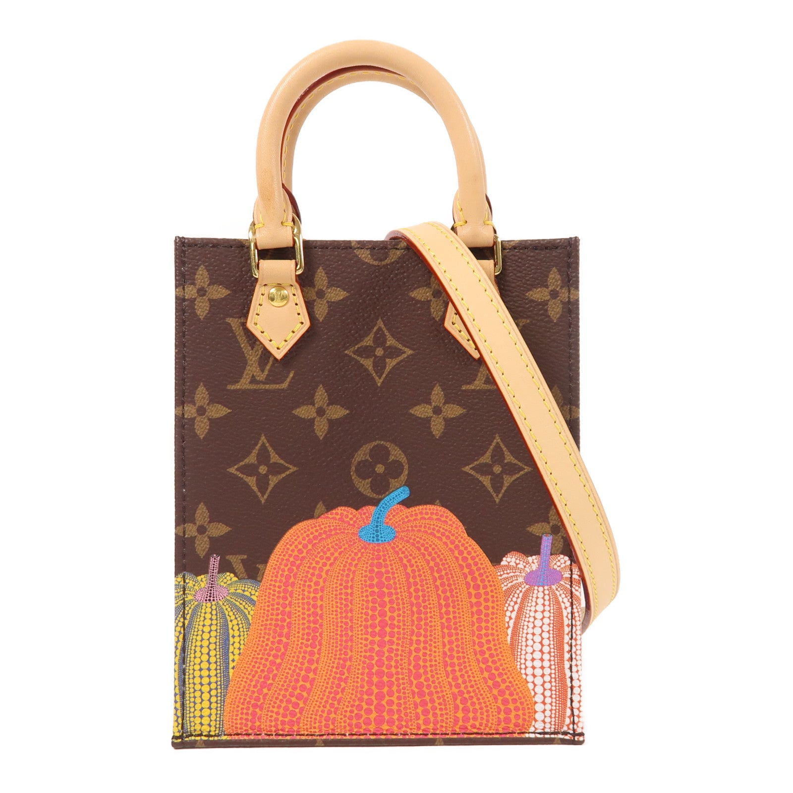 LOUIS VUITTON Monogram YK Pefit Sac Plat金扣手挽肩背兩用袋