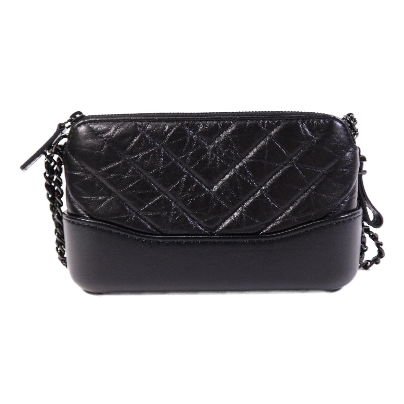 CHANEL 羊皮皮革Gabrielle Wallet On Chain鏈帶肩背袋