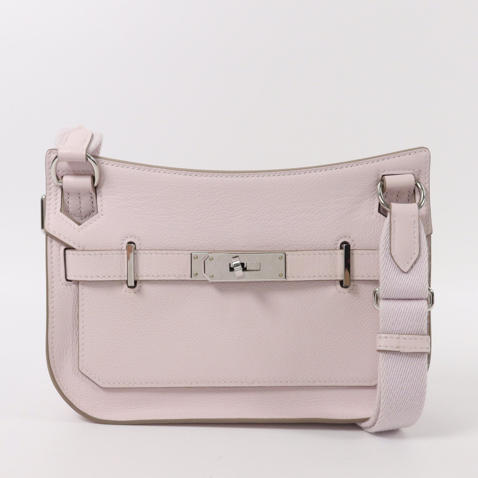HERMES Evercolor皮革Mini Jypsiere肩背袋Rose Darling