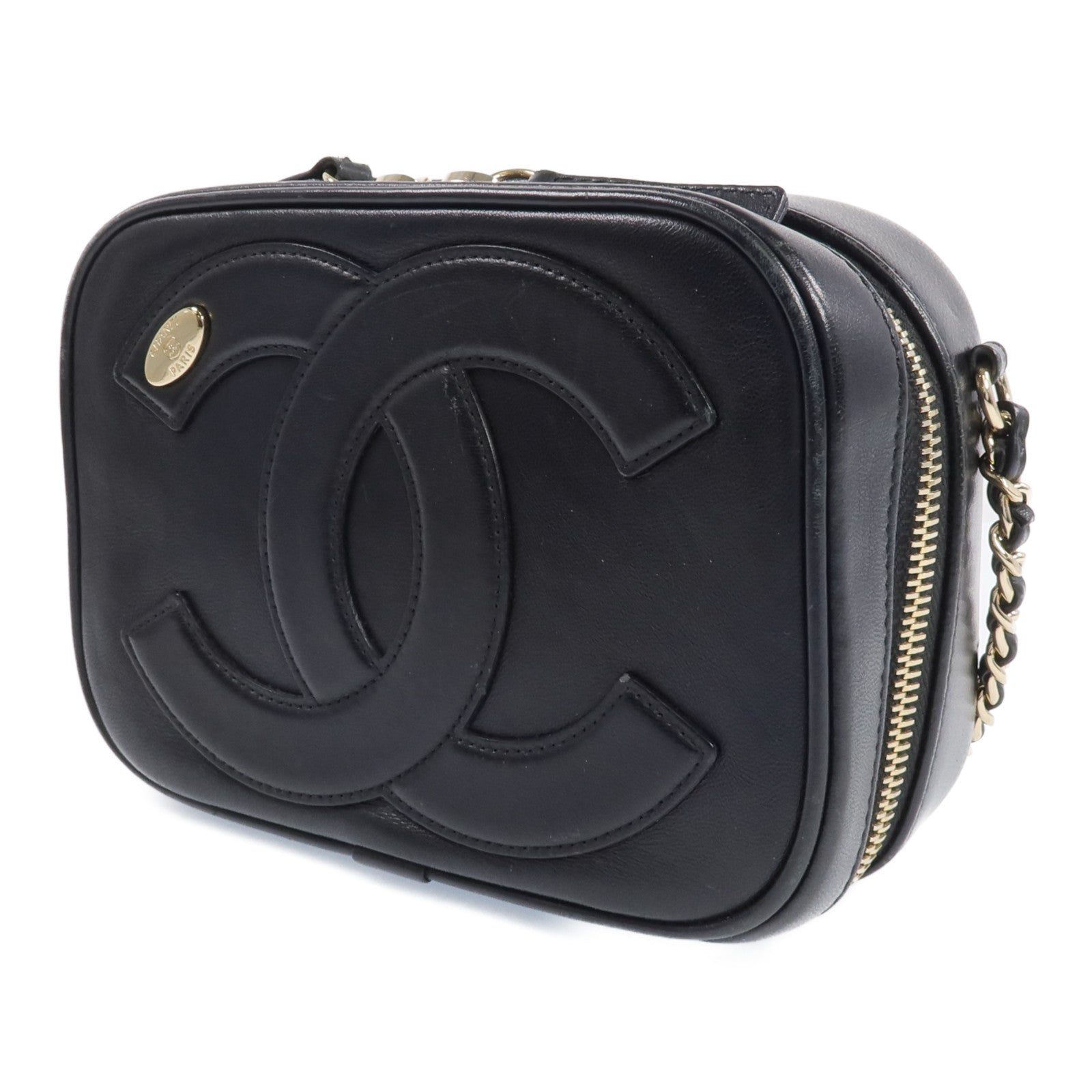 CHANEL 【激減優惠】牛皮皮革Shoulder Bag金扣鏈帶肩背袋
