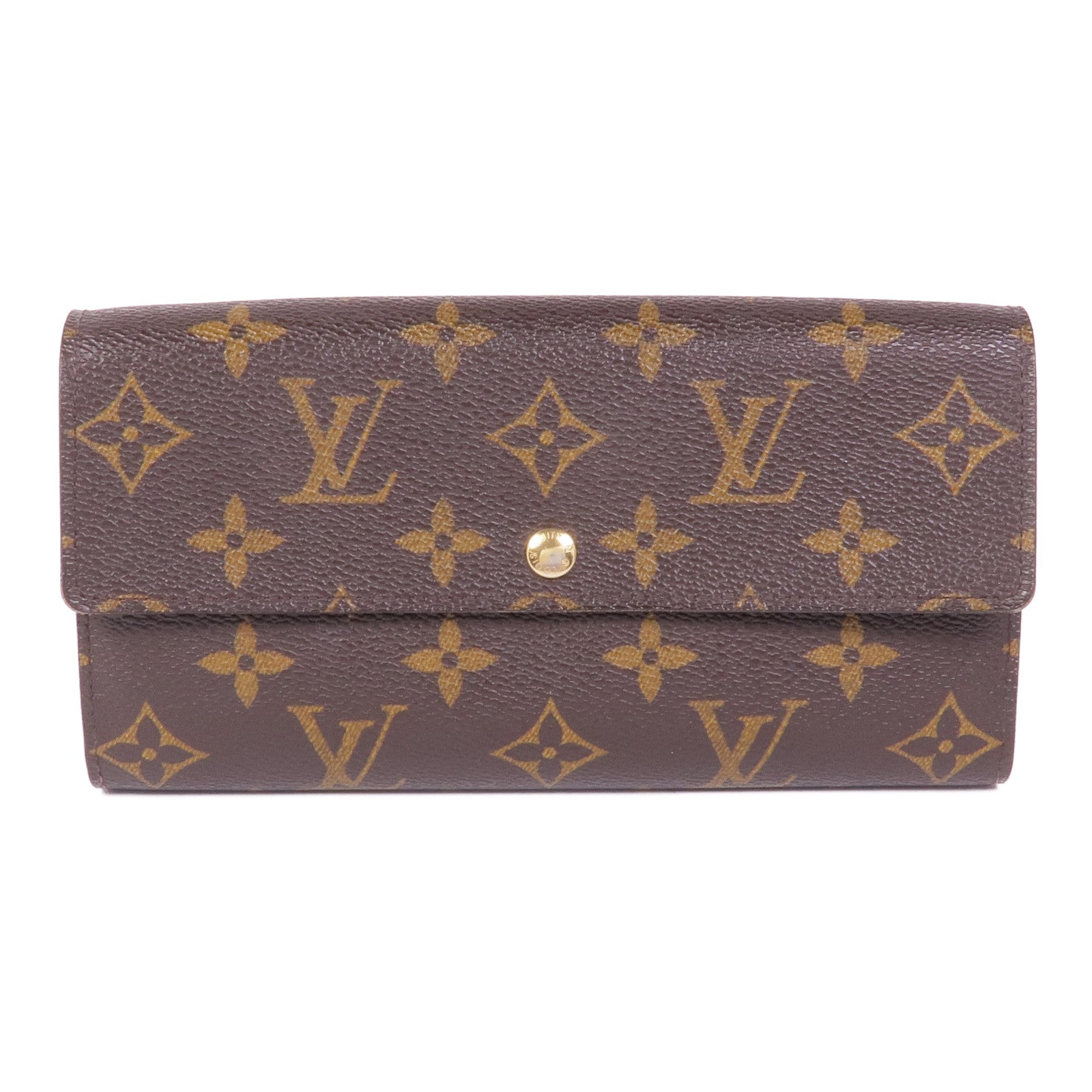 LOUIS VUITTON Monogram Portefeuille Sarah金扣長錢包