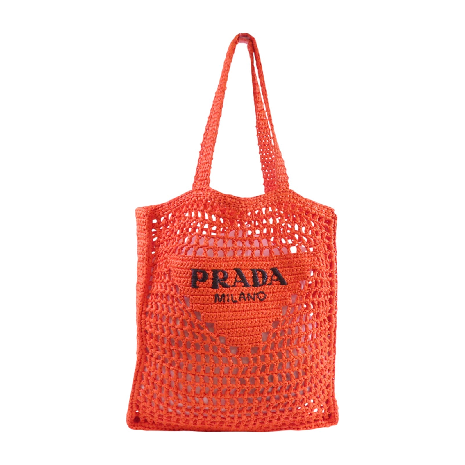 PRADA Raffia Crochet Tote肩背袋