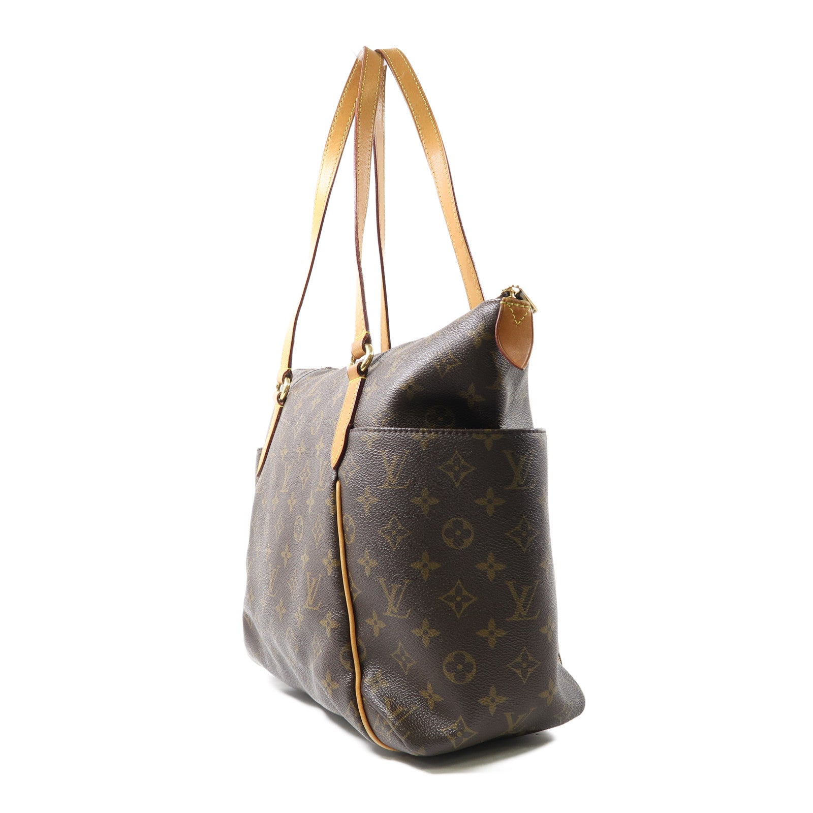 LOUIS VUITTON 【激減優惠】Monogram Totally MM金扣肩背袋啡色