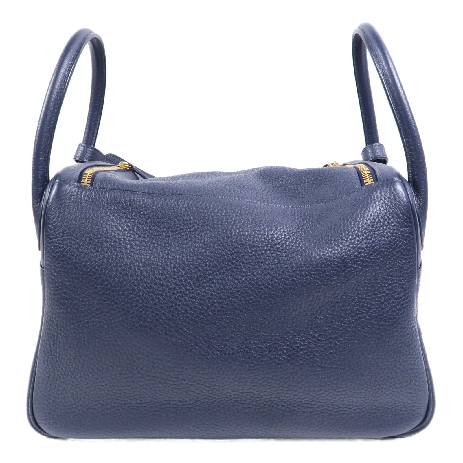 HERMES Clemence皮革Lindy 30肩背袋Bleu Nuit