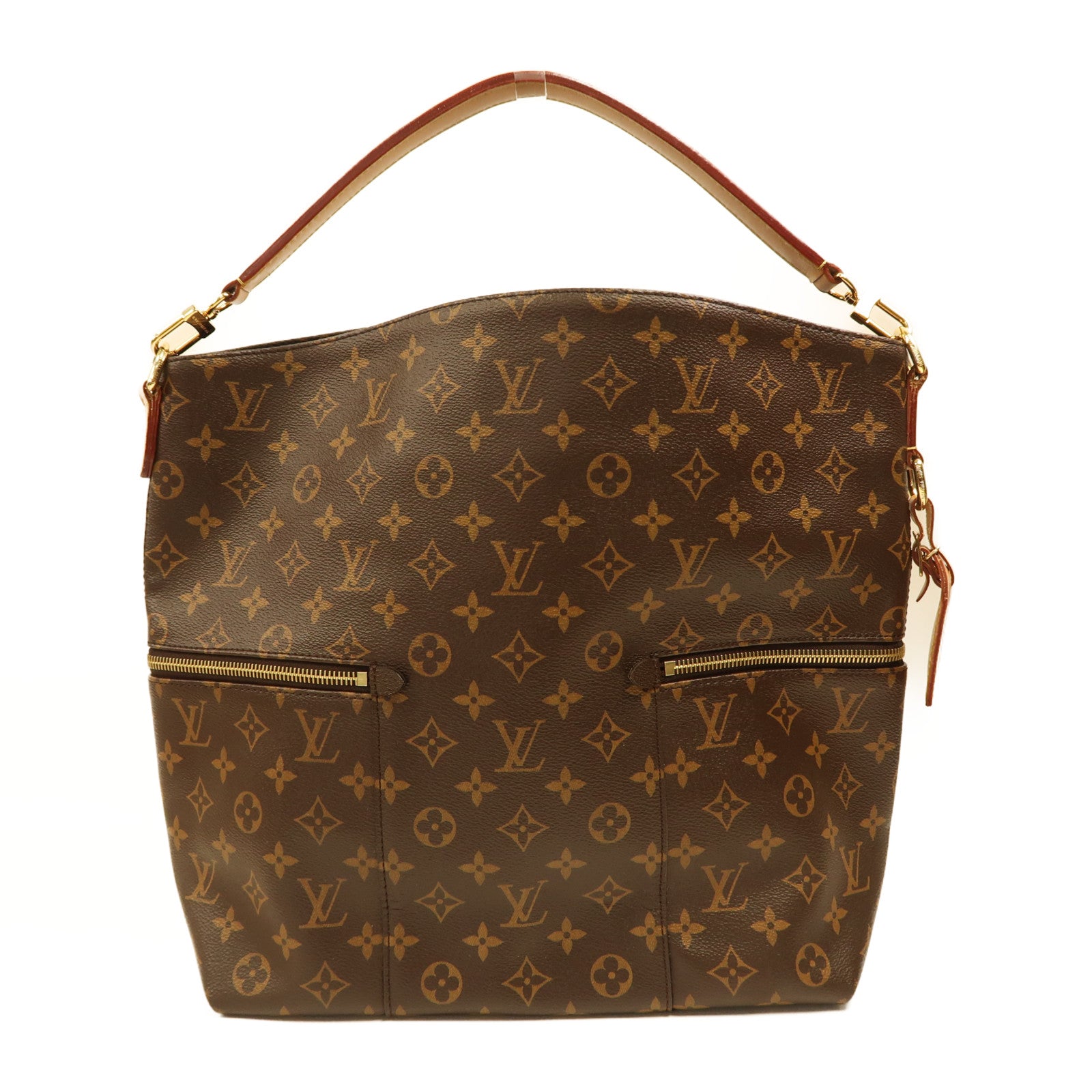 LOUIS VUITTON Monogram Melie金扣手挽肩背兩用袋啡色
