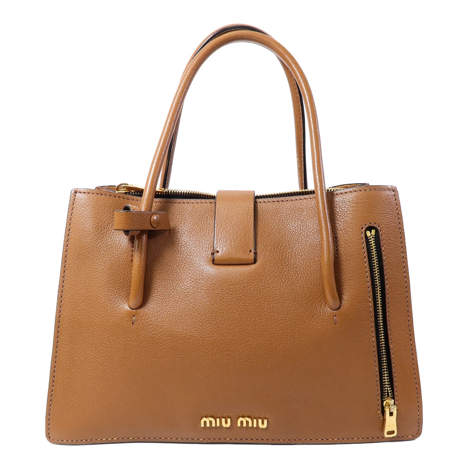 Miu Miu 牛皮皮革2 Way Shoulder Bag手挽肩背兩用袋