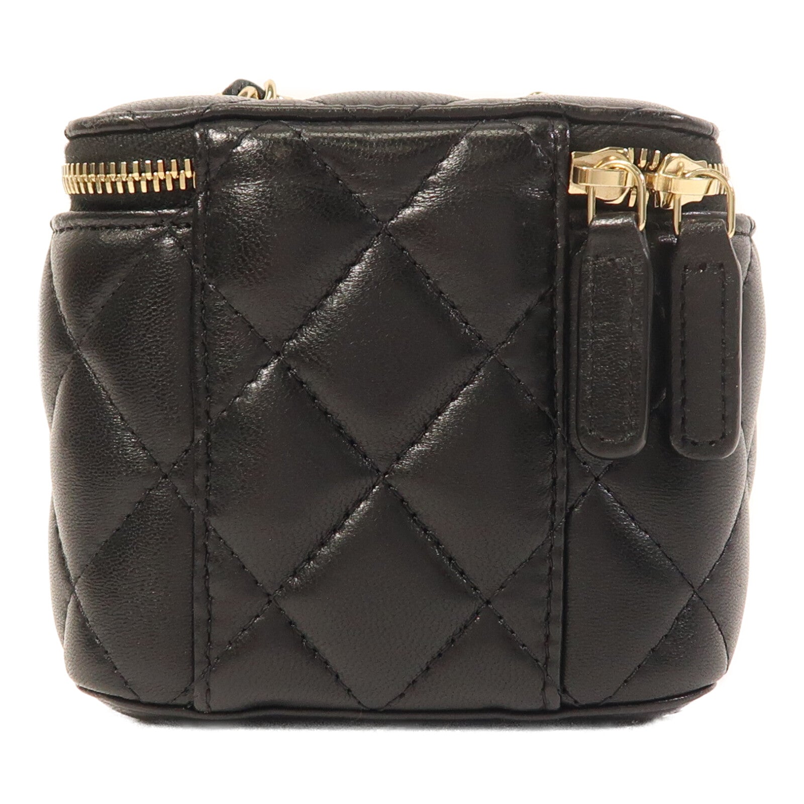 CHANEL 羊皮皮革Mini Vanity Case金扣鏈帶肩背袋