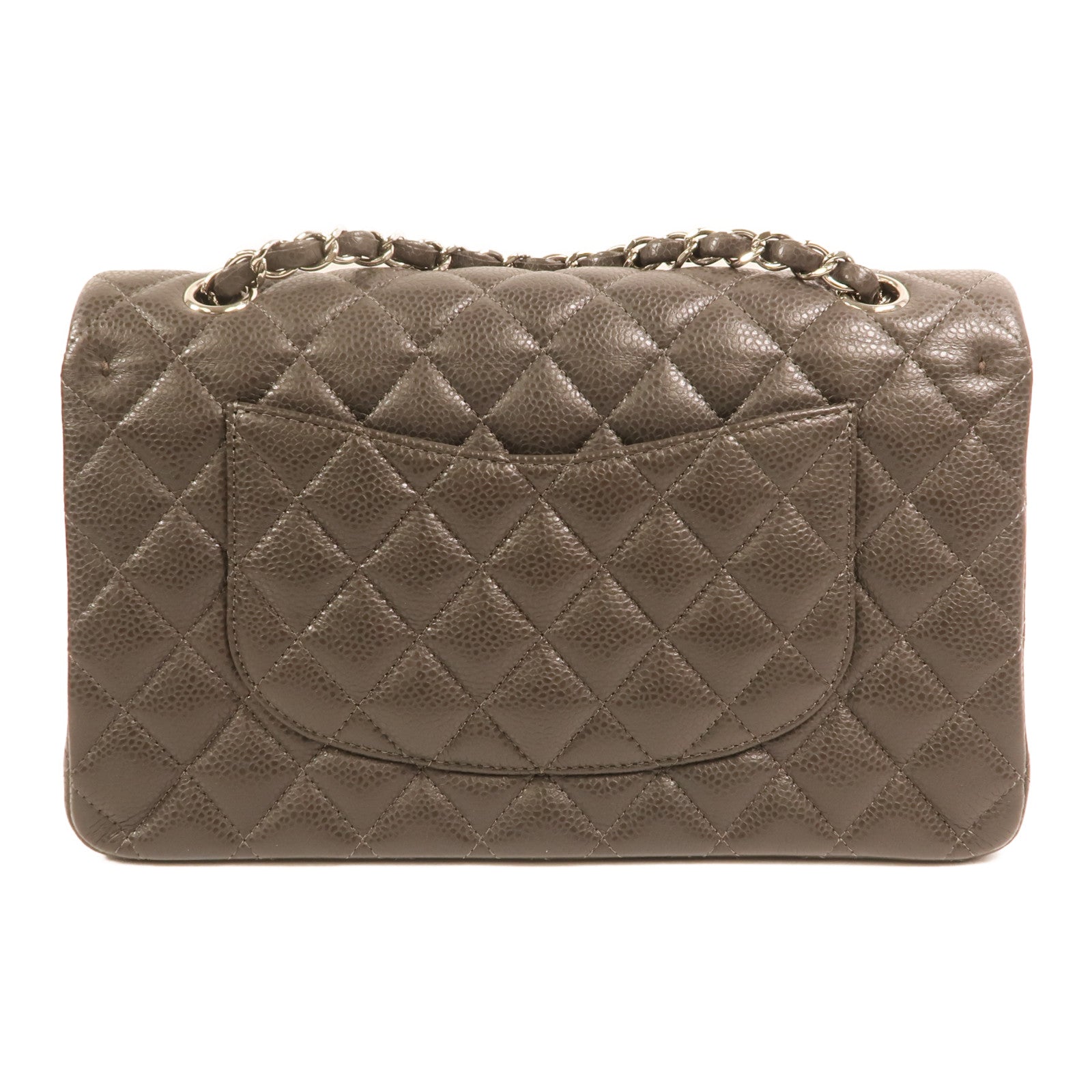 CHANEL 牛皮皮革Classic 25銀扣鏈帶肩背袋