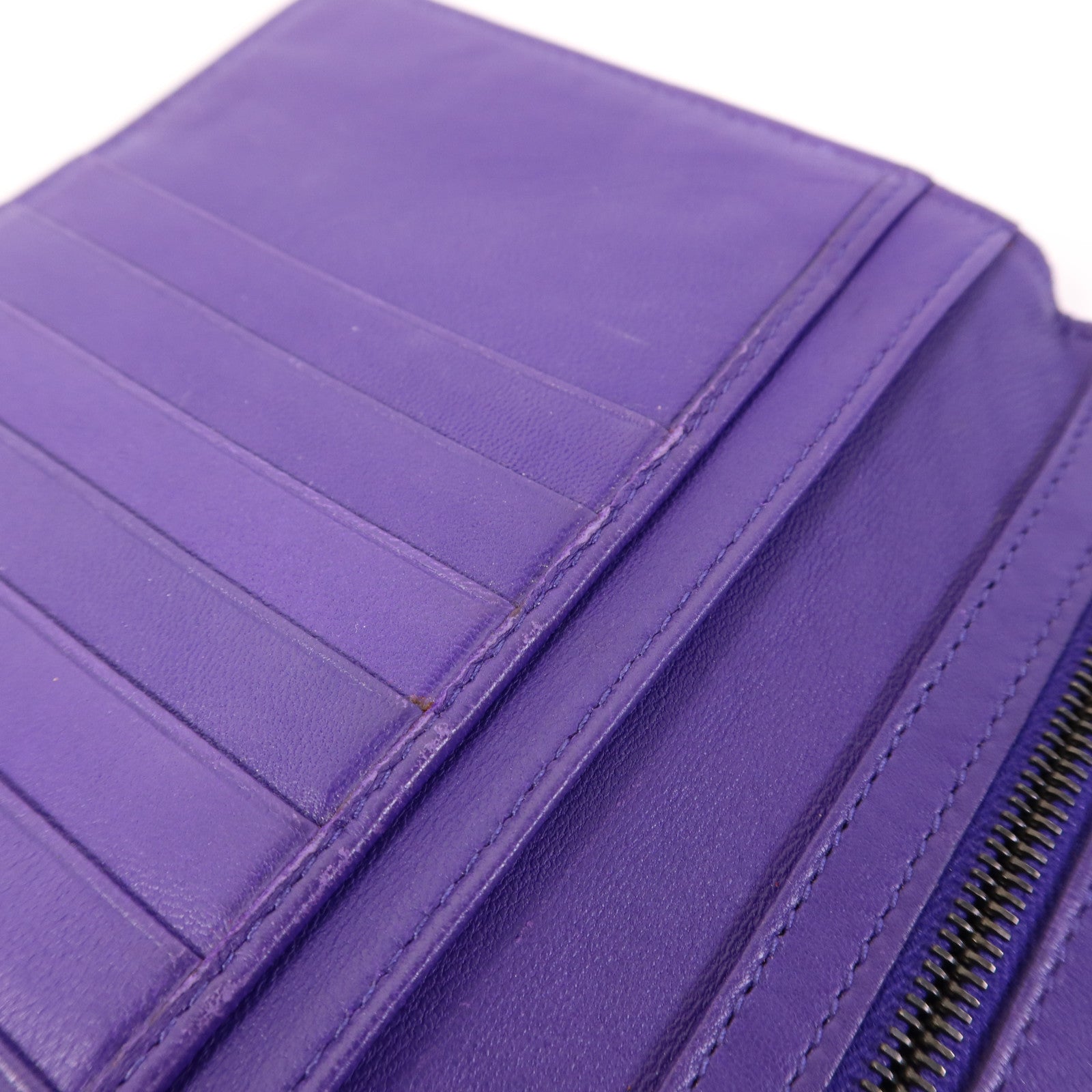 BOTTEGA VENETA 羊皮皮革Bifold Long Wallet長錢包