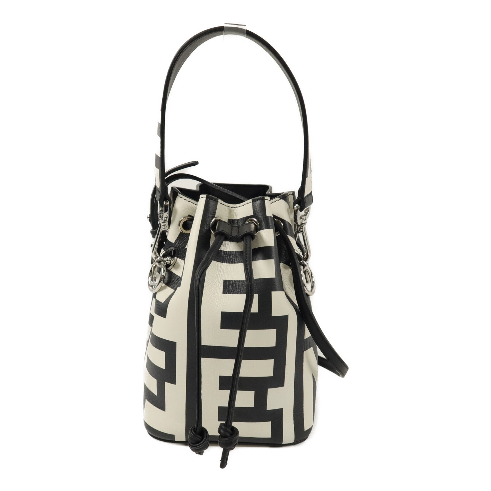 FENDI 牛皮皮革Mini Mon Tresor手挽肩背兩用袋