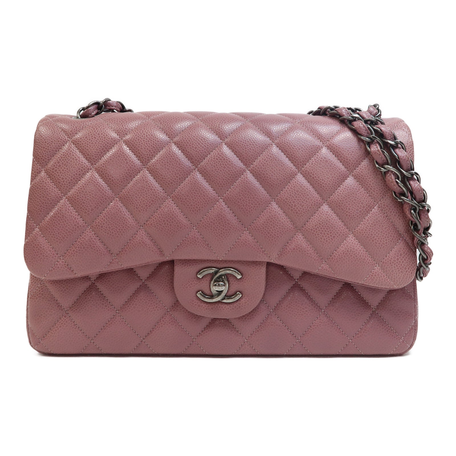 CHANEL 【激減優惠】菱格Caviar皮革Classic Double Flap Bag