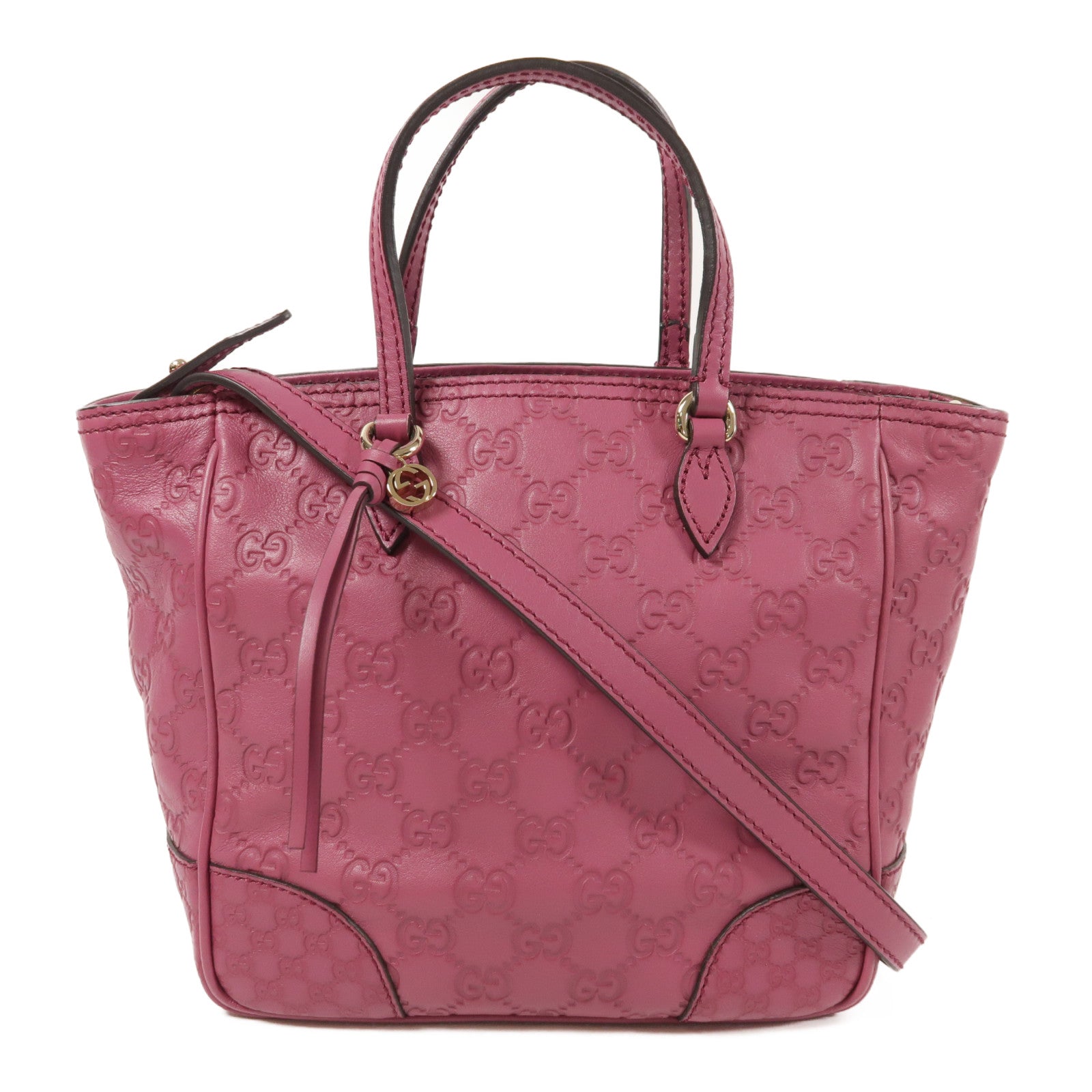 GUCCI 皮革Shoulder Bag金扣手挽肩背兩用袋