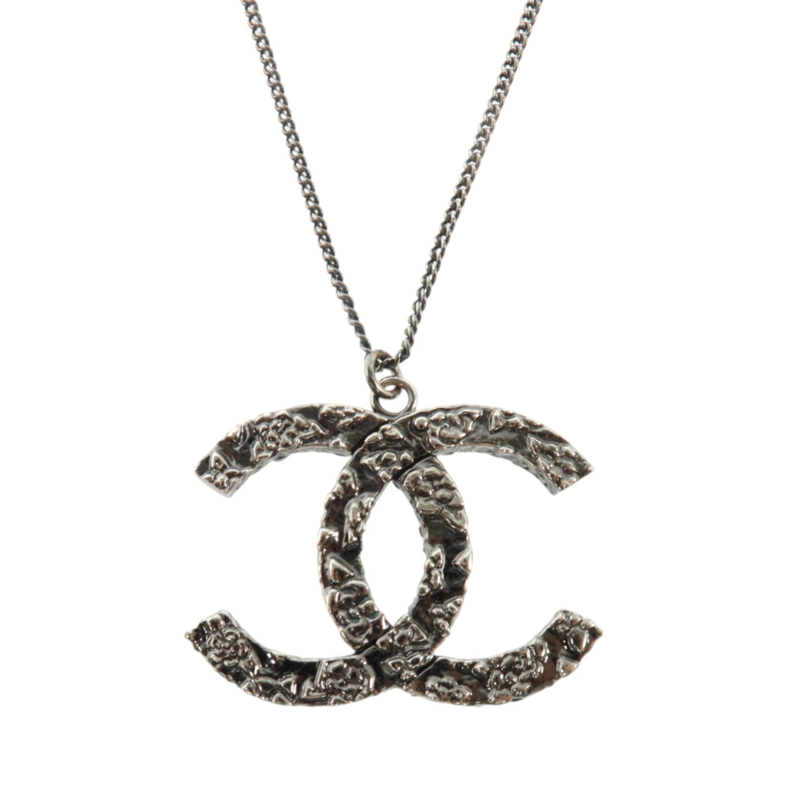 CHANEL 金屬So Black CC Pendant Necklace項鏈