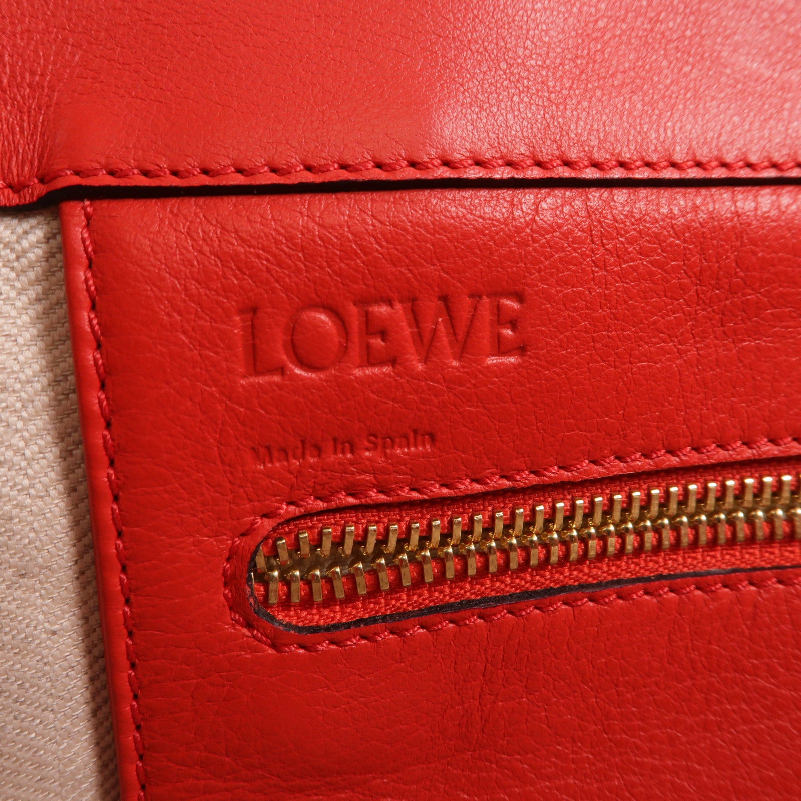 LOEWE 牛皮皮革T Shopper Tote手挽袋