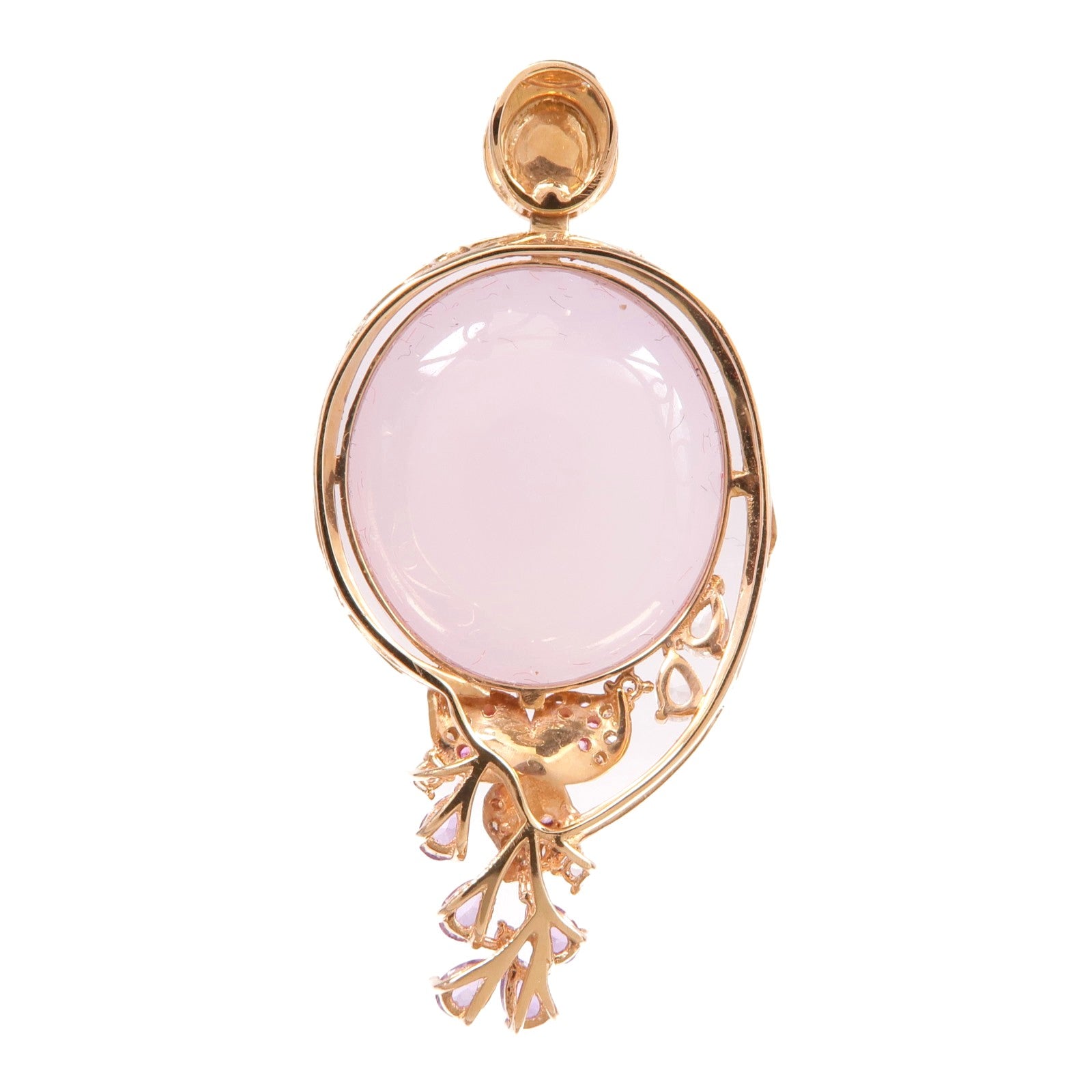 JEWELRY 18K玫瑰金Jade Pendant翡翠吊墜