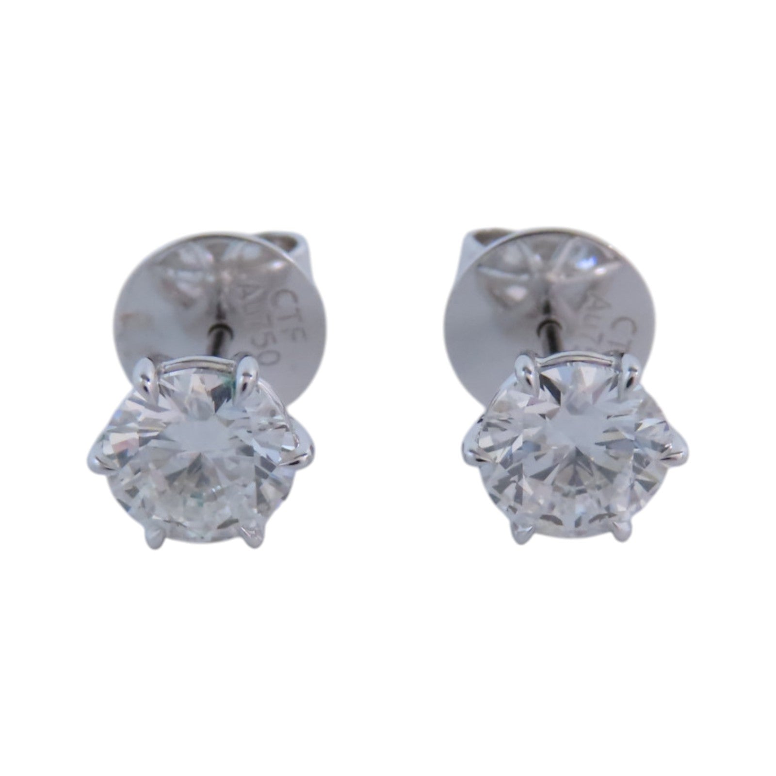 JEWELRY 18K白金Diamond Earrings鑽石耳環