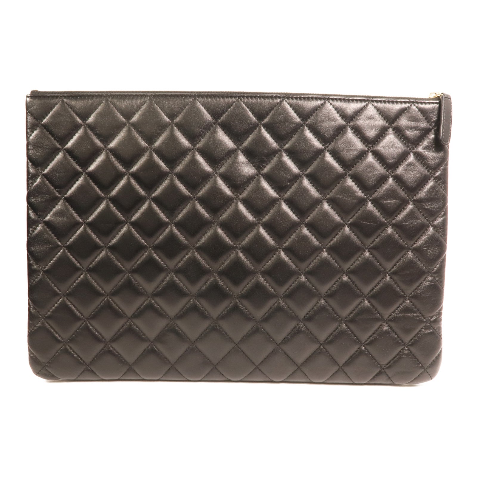 CHANEL 羊皮皮革Clutch金扣手拿包
