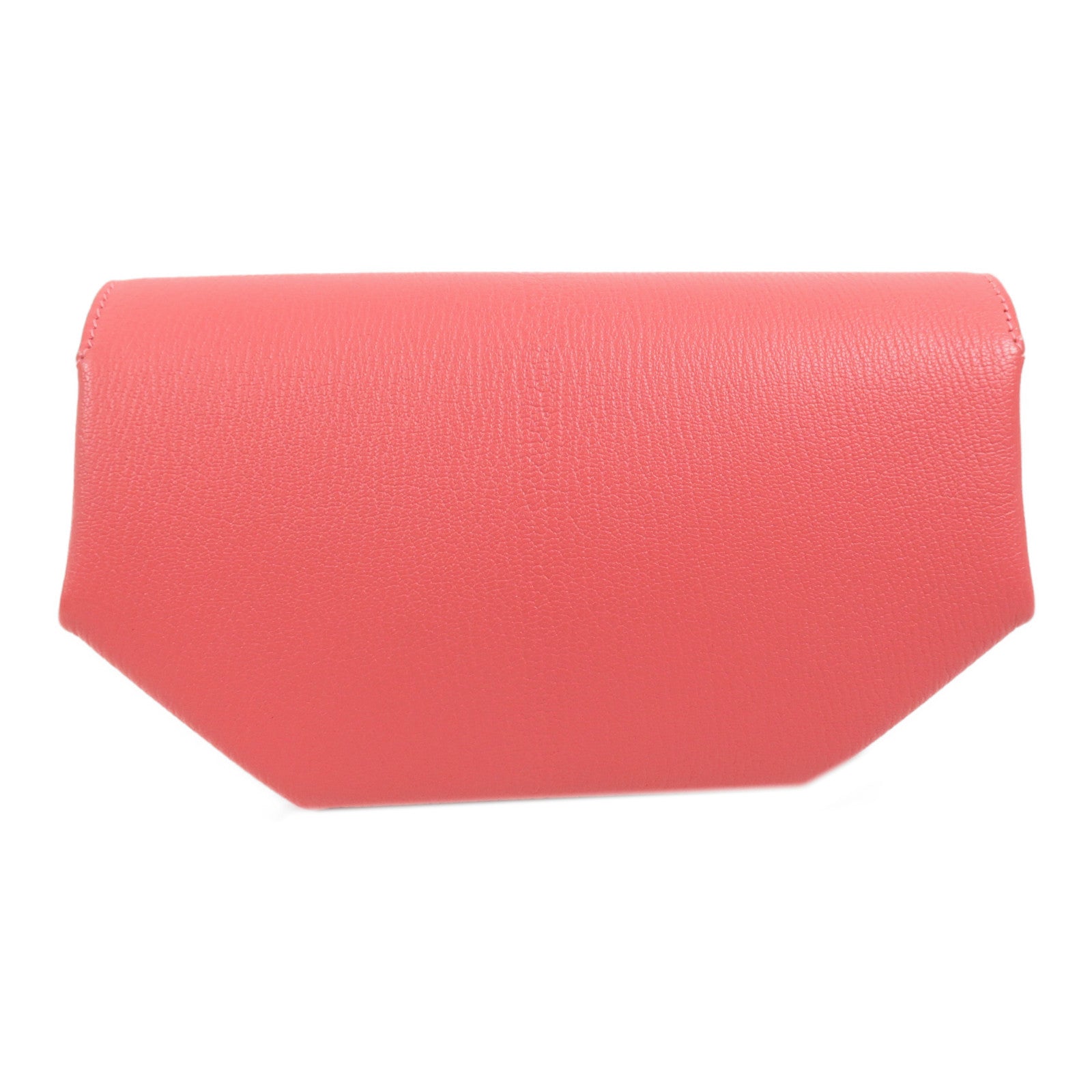 HERMES Chevre皮革Opli Clutch銀扣手拿包