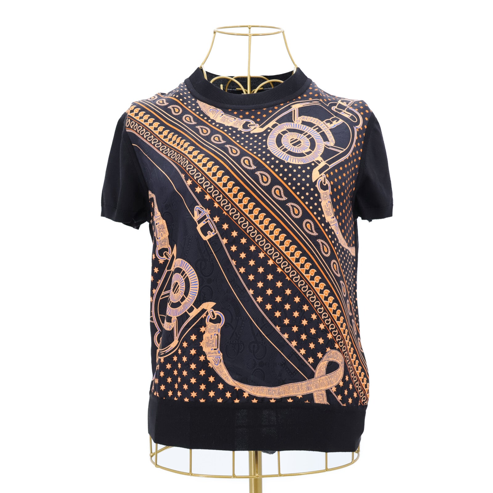 HERMES Eperon d'Or Bandana Twill Reine上衣