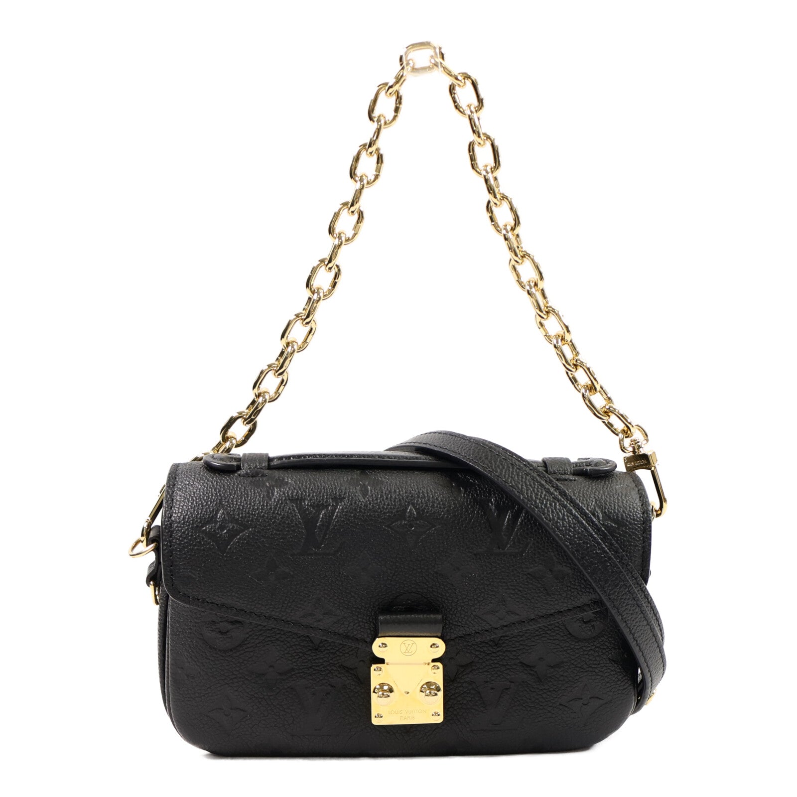 LOUIS VUITTON Monogram Empreinte Pochette Metis East West手挽肩背兩用袋