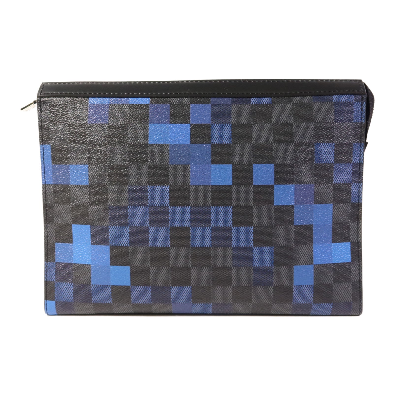 LOUIS VUITTON Damier Graphite Pixel Pochette Voyage MM銀扣手拿包