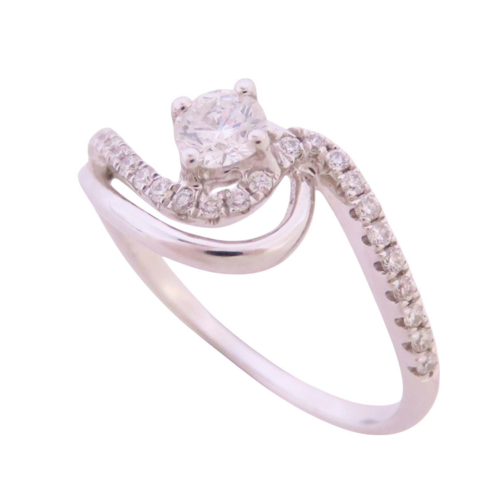 JEWELRY (PRICE DOWN) Diamond Ring US#6.5 18K White Gold