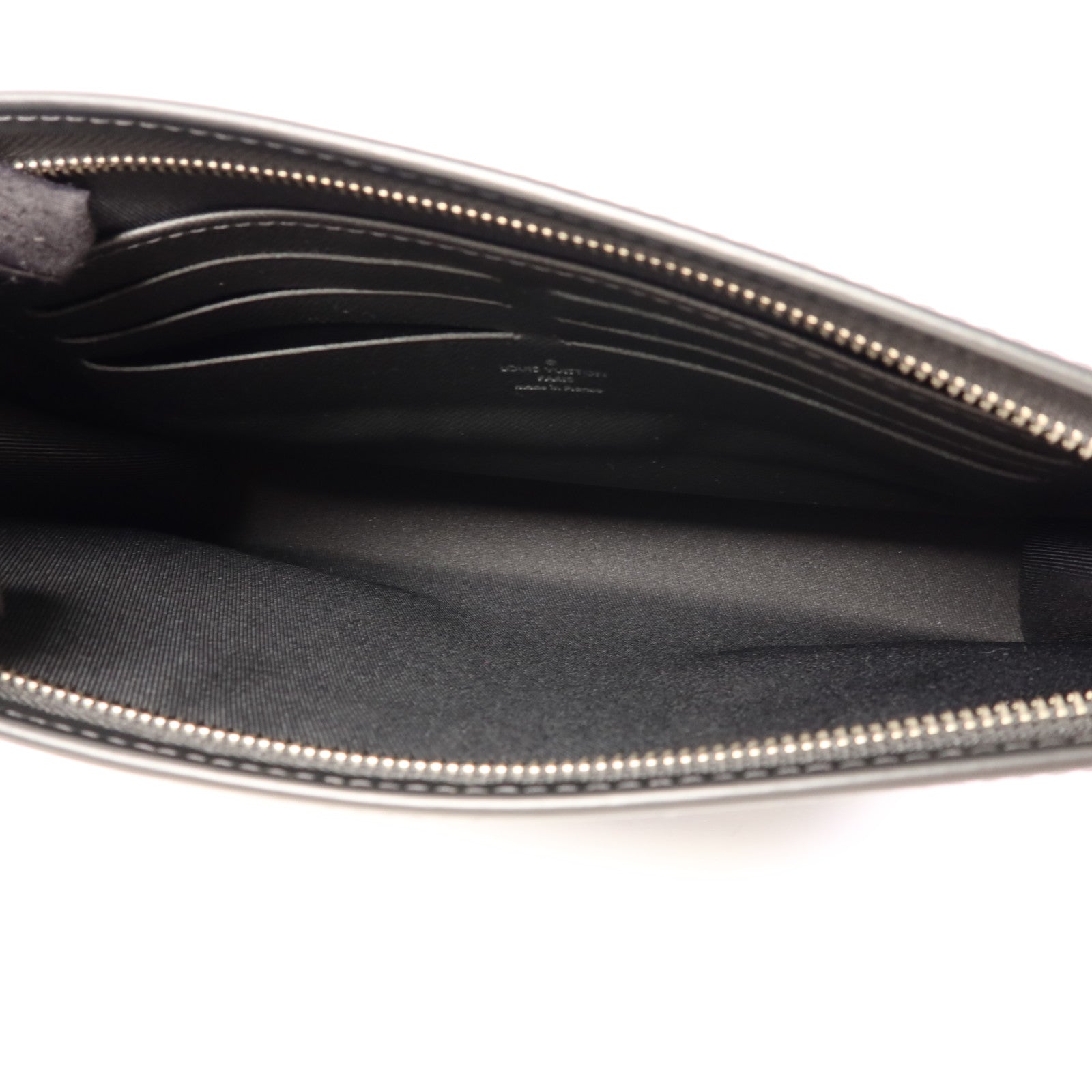 LOUIS VUITTON Damier Graphite Pixel Pochette Voyage MM銀扣手拿包