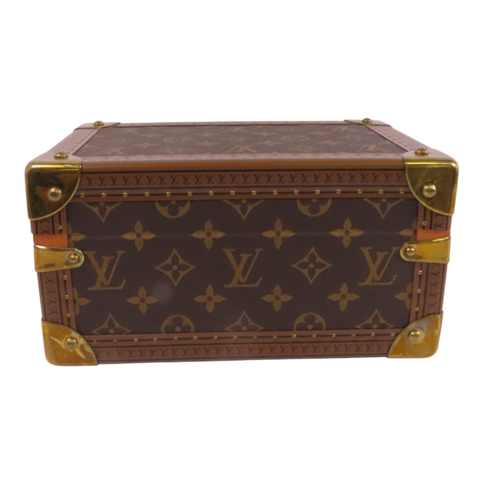 LOUIS VUITTON Monogram Coffret Tresor Box24金扣經典手提箱