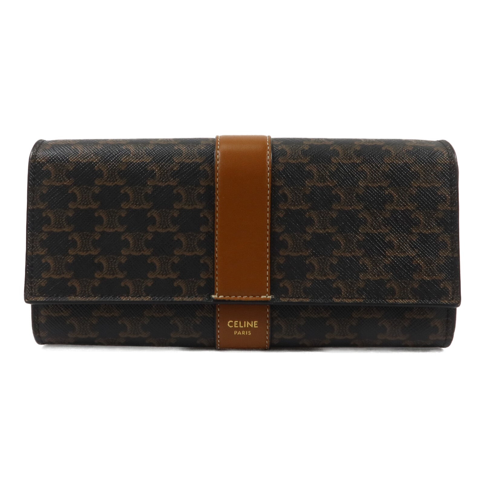 CELINE 塗層帆布Long Wallet長錢包
