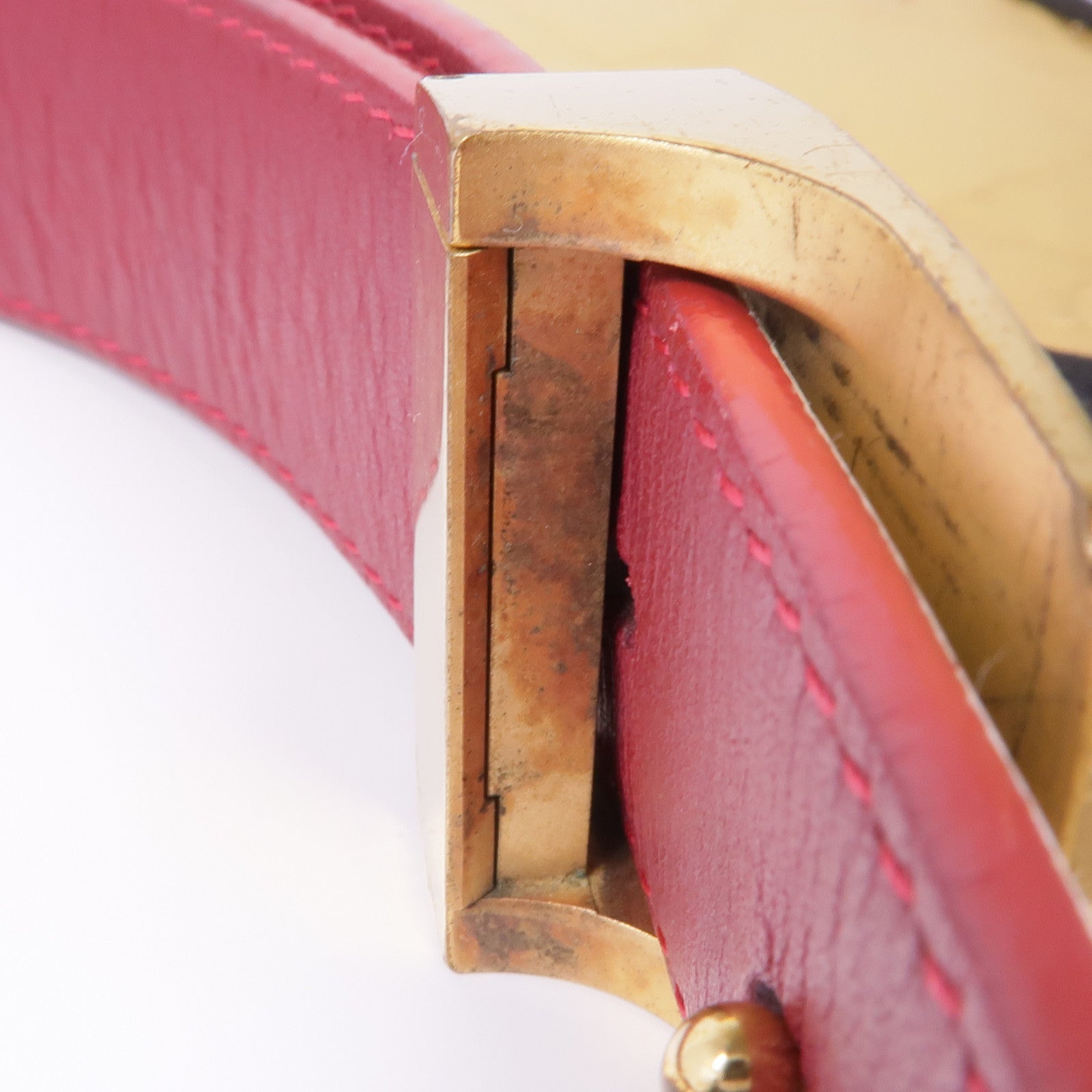 LOUIS VUITTON Monogram Multicolore Belt金扣腰帶