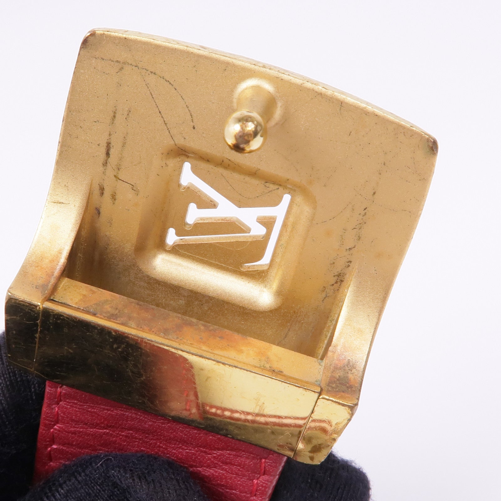 LOUIS VUITTON Monogram Multicolore Belt金扣腰帶