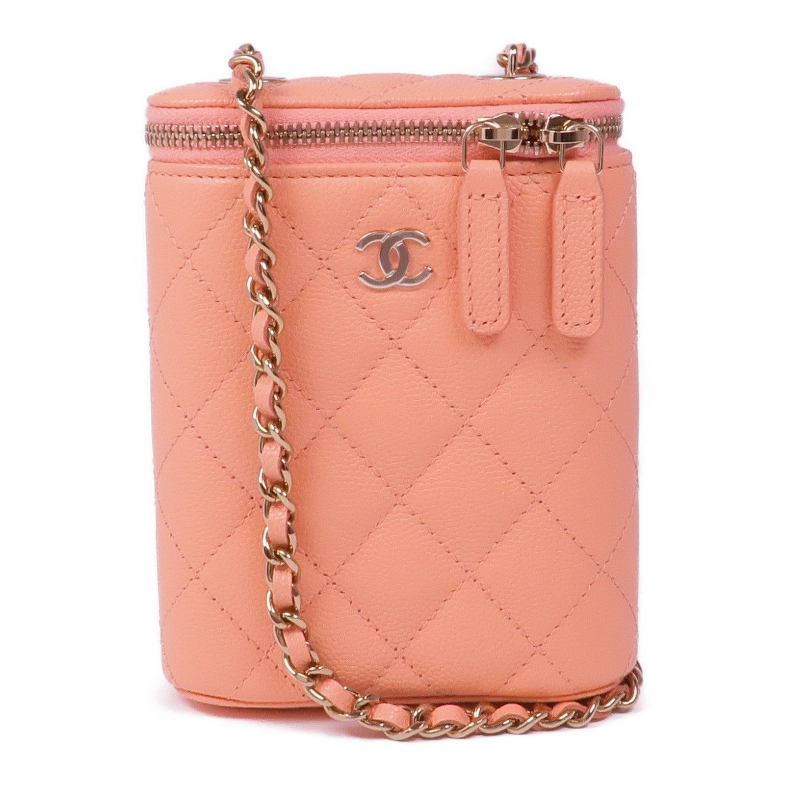 CHANEL 【激減優惠】牛皮皮革Chain Shoulder金扣鏈帶肩背袋