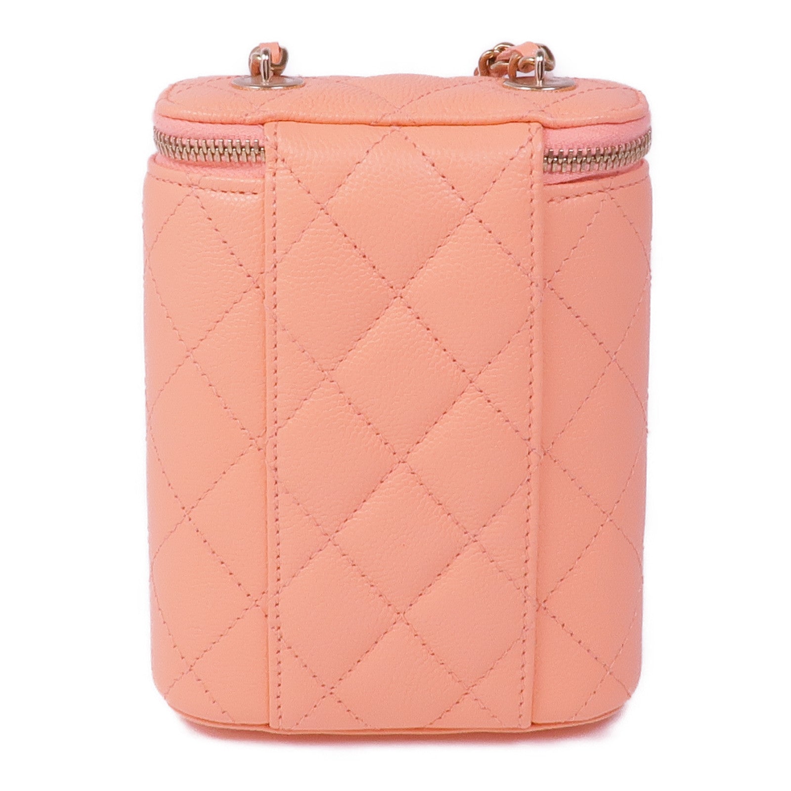 CHANEL 牛皮皮革Chain Shoulder金扣鏈帶肩背袋