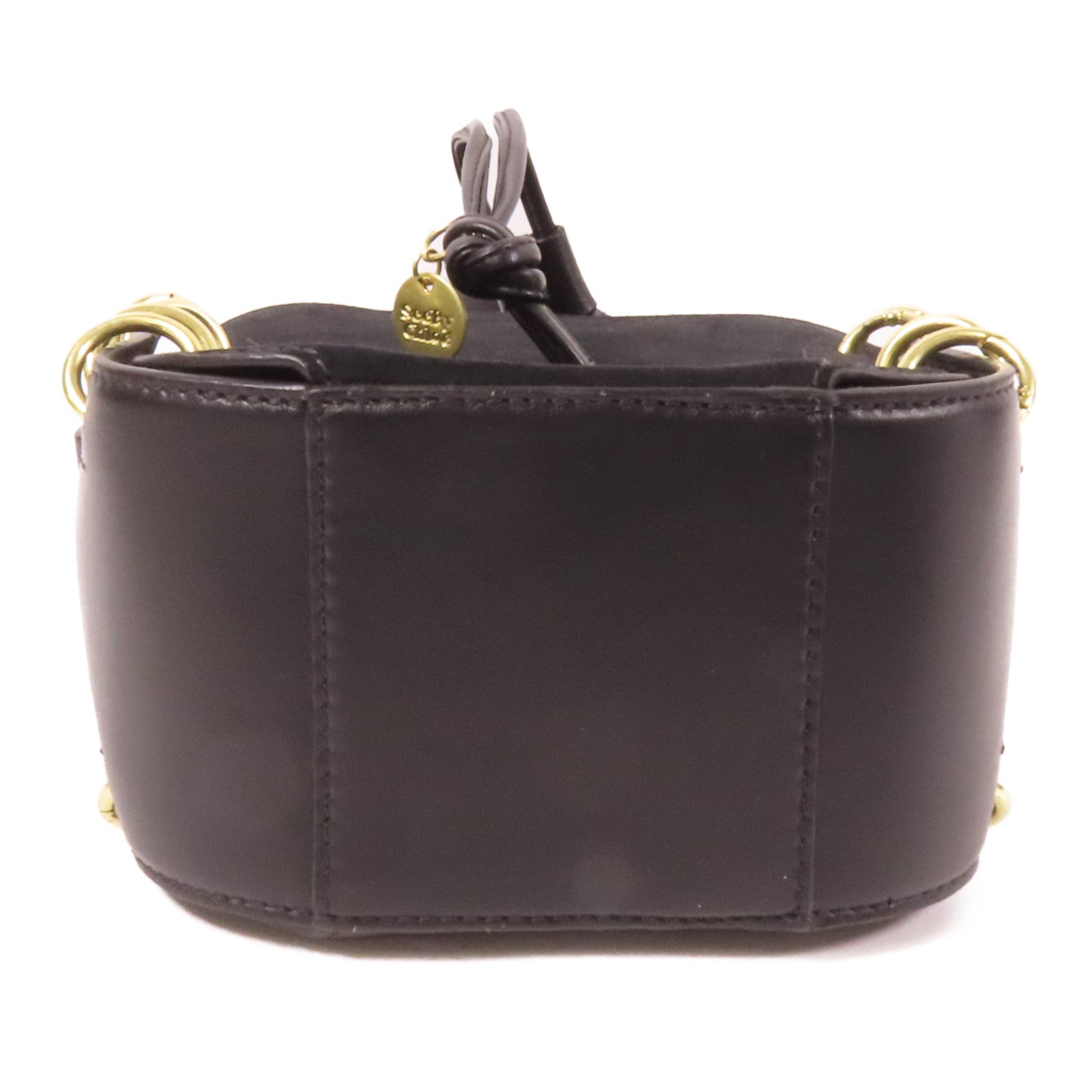 SEE BY CHLOE 麂皮/牛皮皮革Shoulder Bag金扣肩背袋